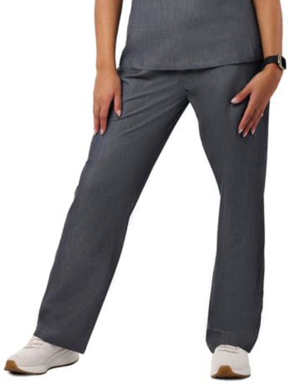 Women's Straight-Leg Gray Pants
